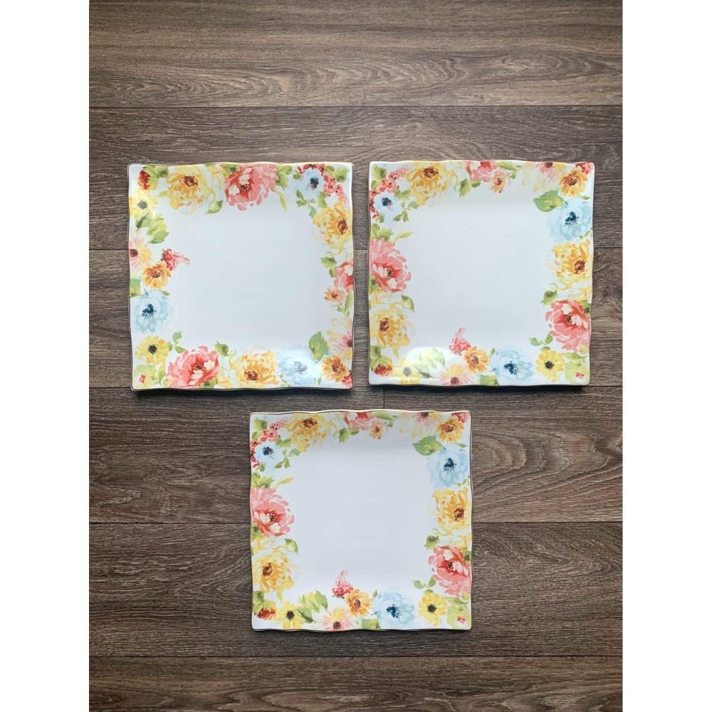 222 Fifth Georgette Rose yellow floral Porcelain S